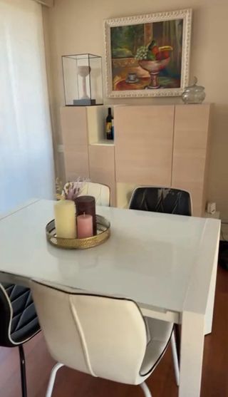 Mueble TV Banak modular blanco y marrón