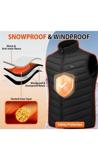 Chaleco Calefactable Negro