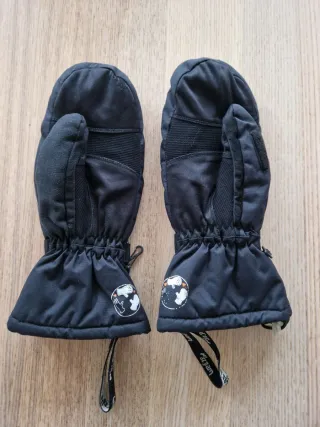 Manoplas guantes nieve Wedze negras,