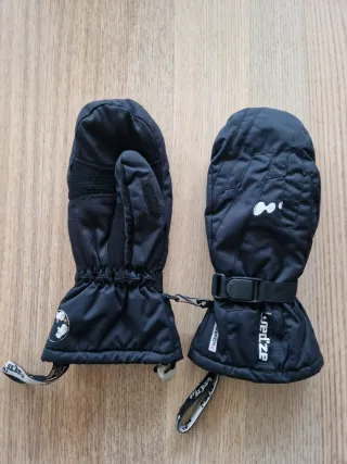 Manoplas guantes nieve Wedze negras,