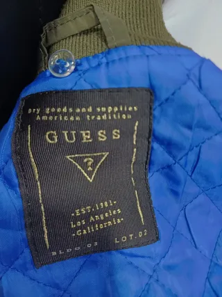 Chaqueta Bomber Verde Militar Guess