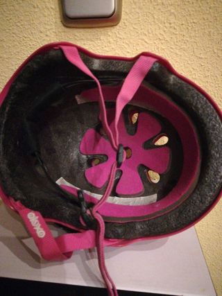 Casco para bici rosa