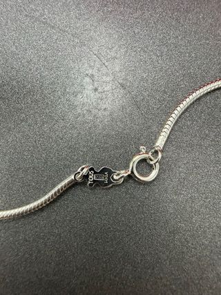 Collar Tous Plata y Colgante Oso Negro