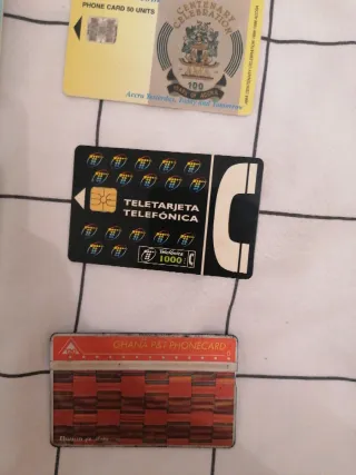 Set di carte telefoniche Ghana, Polonia, Spagna