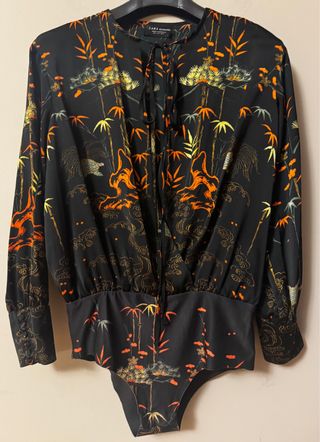 Body fluido estampado Zara