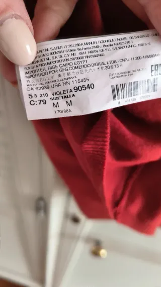 Jersey Violeta by Mango con Cadena