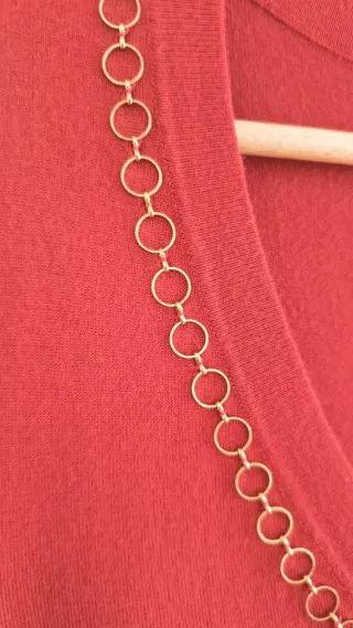 Jersey Violeta by Mango con Cadena