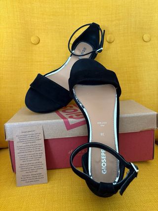Sandalias Gioseppo Ante Negro Talla 38
