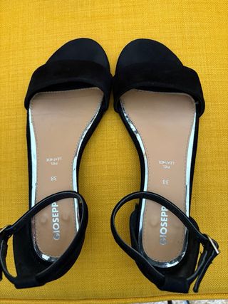 Sandalias Gioseppo Ante Negro Talla 38