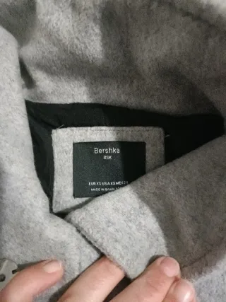 Abrigo de paño gris