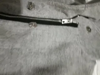 Abrigo de paño gris