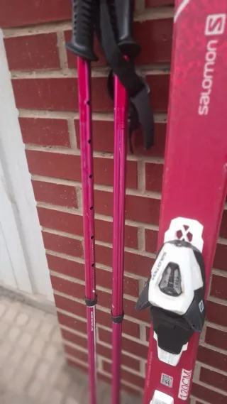 Esquís y bastones infantiles Salomon