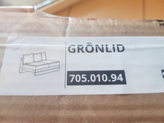 Copridivano IKEA GRÖNLID 2 posti Grigio