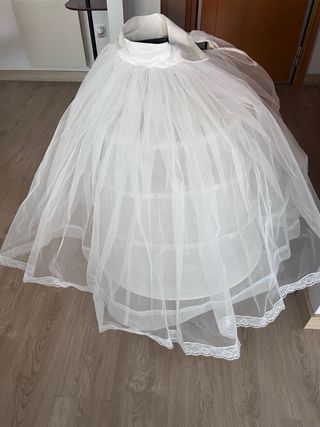 Cancán Margarita Vercher blanco talla pequeña