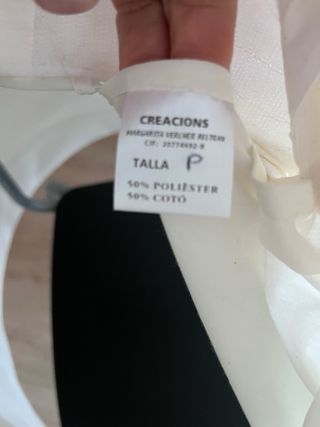 Cancán Margarita Vercher blanco talla pequeña