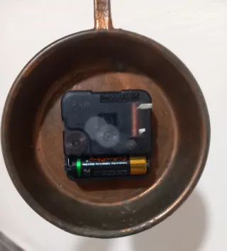 Orologio vintage a forma di padella