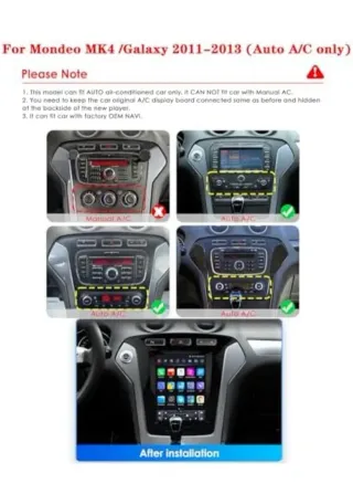 Pantalla Coche Mondeo MK4/Galaxy 2007-2010