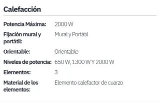 CALEFACTOR EXTERIOR CON PIE ORIENTABLE , GIRO 360°