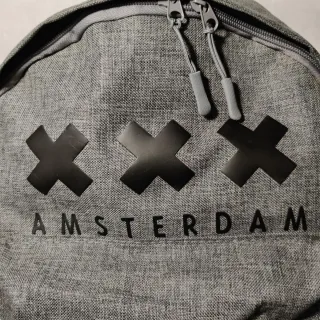 Mochila Amsterdam XXX Souvenir Cinza Mescla