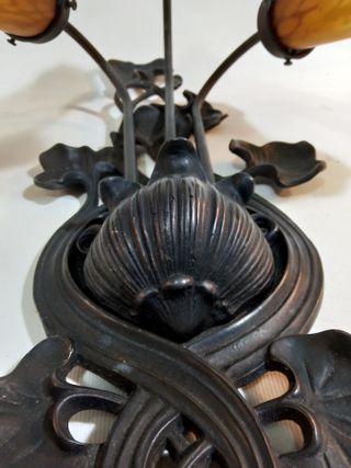 Aplique de pared cristal y metal