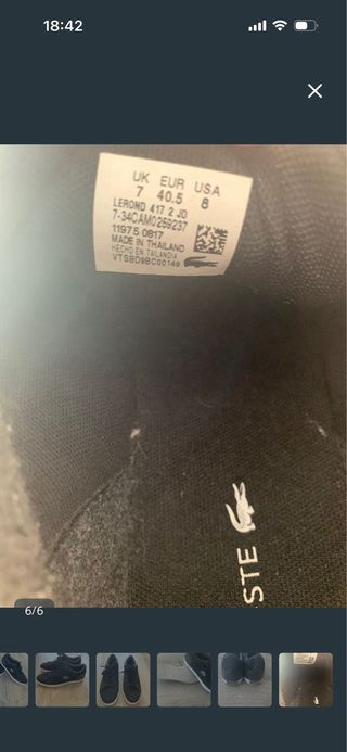 Zapatillas Lacoste Negras