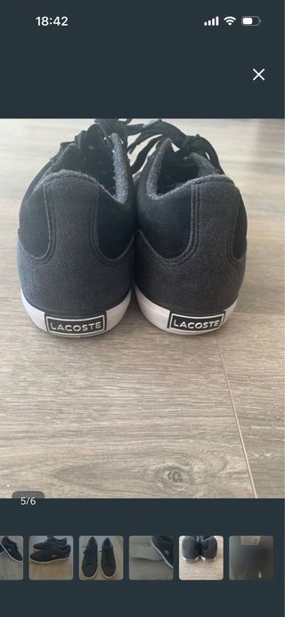 Zapatillas Lacoste Negras