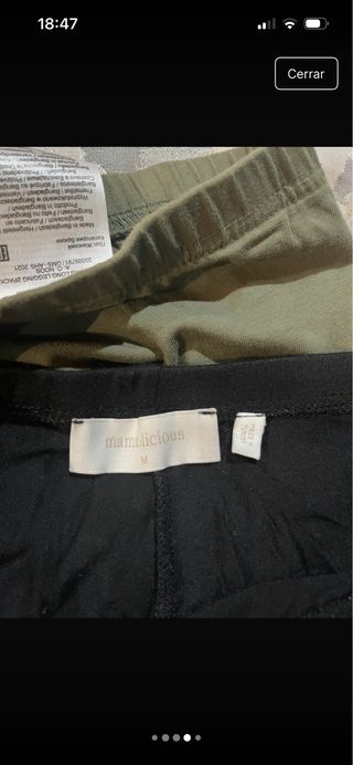 3 Leggings Premamá Talla Única