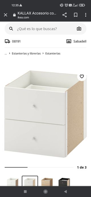 Accesorio KALLAX Ikea Blanco