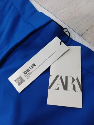 Pantalón de vestir Zara azul