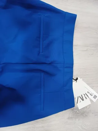 Pantalón de vestir Zara azul