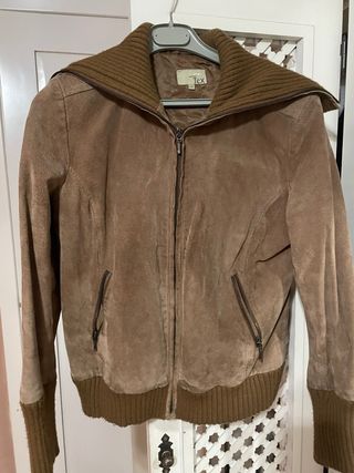 Chaqueta bomber ante Tex marrón Talla M