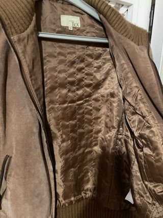 Chaqueta bomber ante Tex marrón Talla M