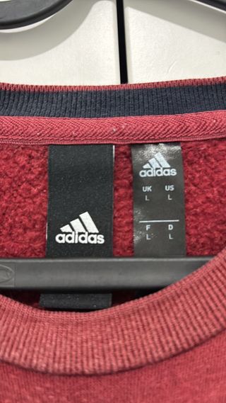 Sudadera Adidas Roja Talla L