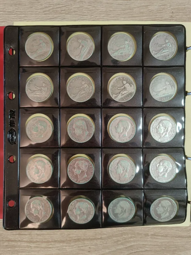 Lote de 80 Monedas de 1 y 2 Pesetas