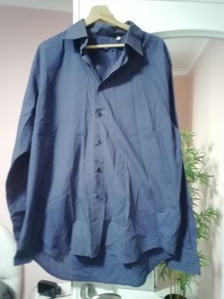 Camicia uomo blu