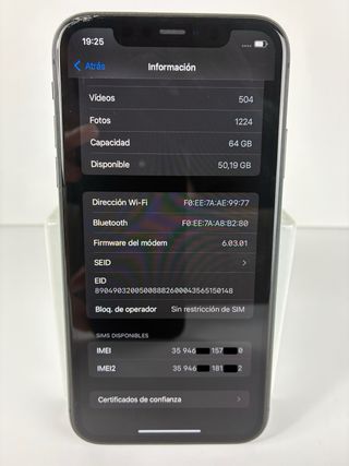iPhone 11 64GB Negro | 89% batería | Libre