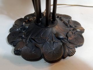 Lámpara de mesa 5 luces cristal y metal