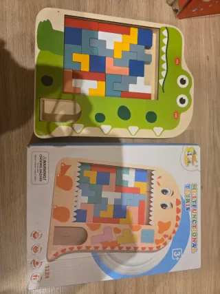 Lote 3 juegos:Robin Rabbit, Tetris,Troncos apilabl