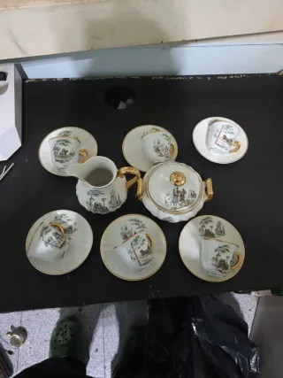 Juego de té/café porcelana vintage