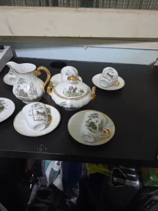 Juego de té/café porcelana vintage