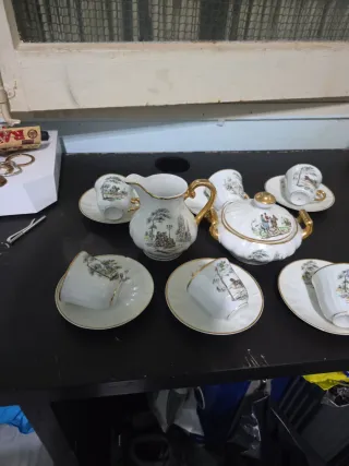 Juego de té/café porcelana vintage