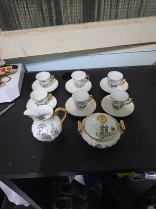 Juego de té/café porcelana vintage