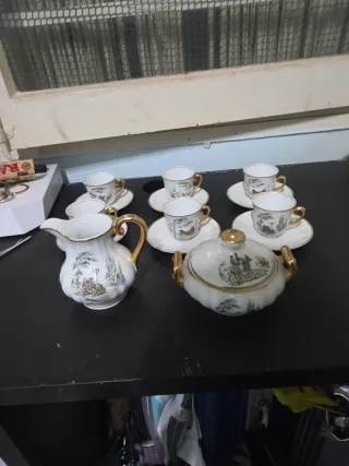 Juego de té/café porcelana vintage