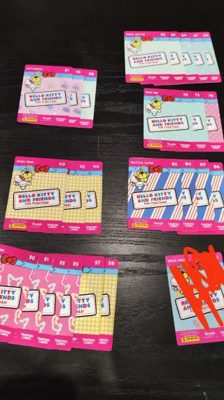 Cartas coleccionables Hello Kitty and Friends