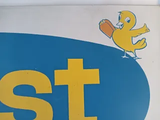 Cartel antiguo TOAST Productos Calidad y Prestigio