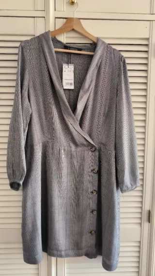 Vestido cruzado Violeta by Mango cuadros