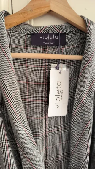 Vestido cruzado Violeta by Mango cuadros