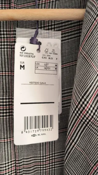 Vestido cruzado Violeta by Mango cuadros