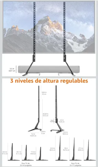 Soporte TV Amazon Basics Universal