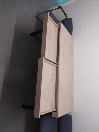 Mesa de oficina madera y metal